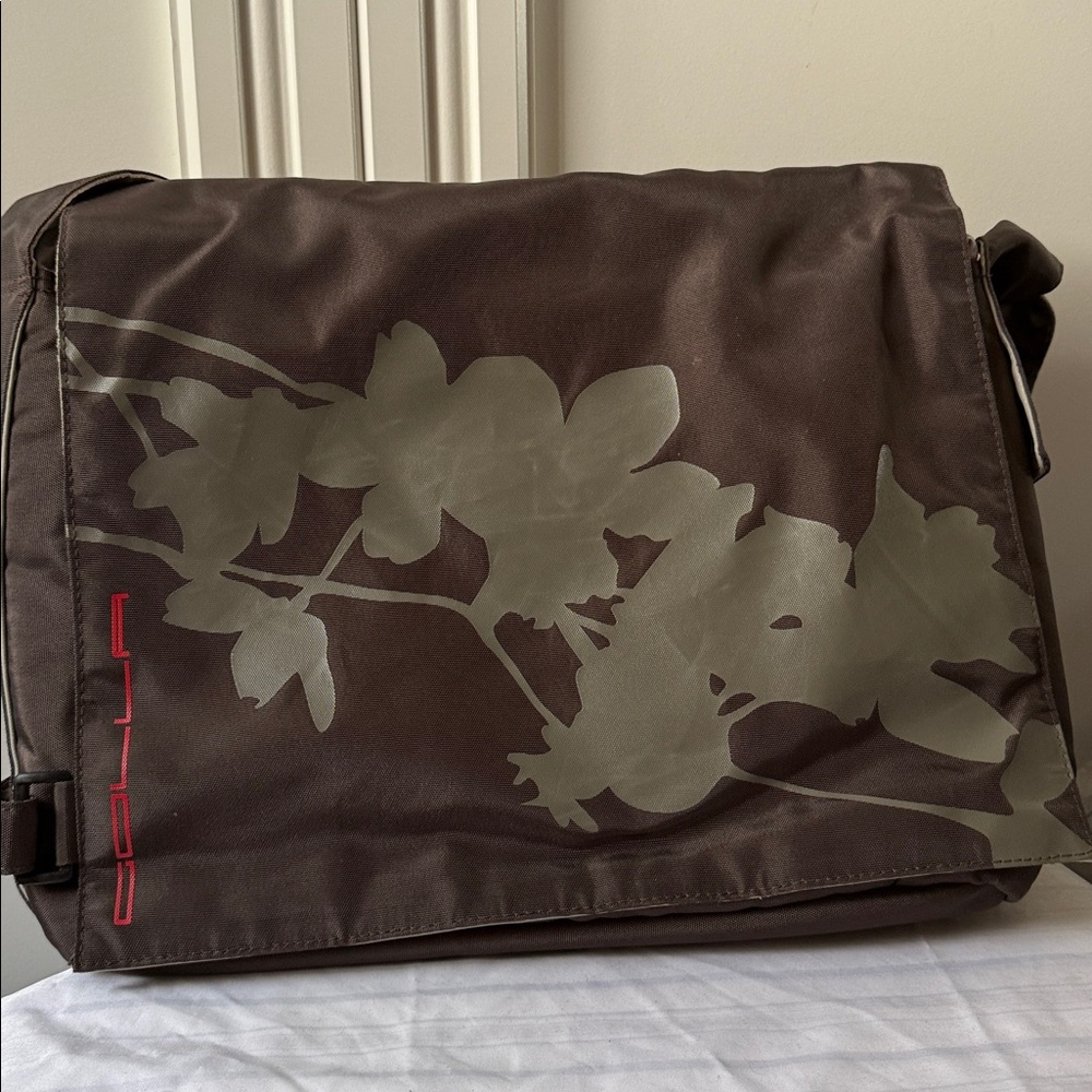 Golla Brown Floral Electronics Bag